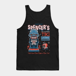 Spencer's Hellraising Tiki Lounge - Creepy Cute Pinhead - Surf Vacation Tank Top